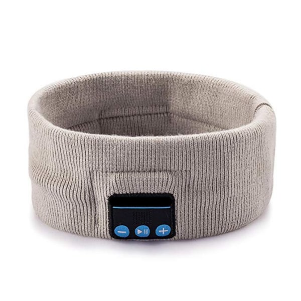 Sleep-hovedtelefoner Trådløse, Bluetooth Sports-hovedbånd med ultratynde HD-stereohøjttalere Perfekt til at sove, træning (grå)