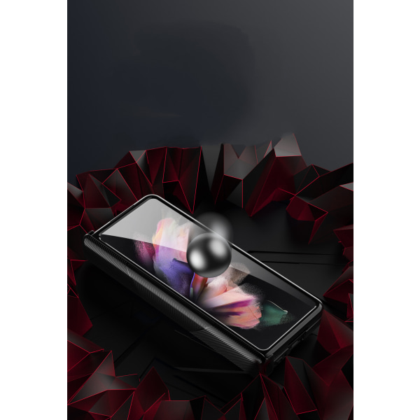 Kompatibel med Samsung Galaxy Z Fold 4 5G Fodral Inbyggt skärmskydd med avtagbar S Pen-hållare 4-i-1 magnetiskt gångjärnsfodral