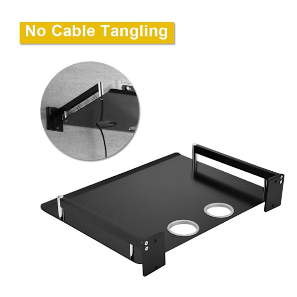 Solid Set-top Box Bracket Aluminium Alloy 4KG Loading Weight Väggmonterad Hylla för Set Top Box