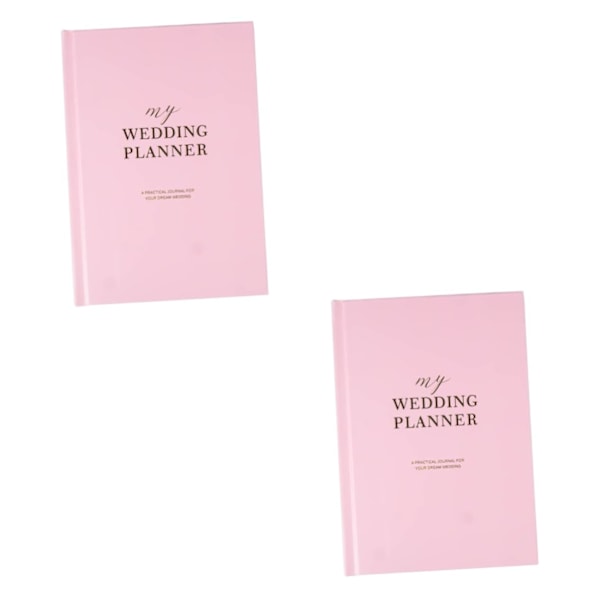 Operitacx 2 stk Bryllupsbog Bryllups-planlægger Notesbog Notesbøger til Arbejde Bryllups-planlægning Organizer Binder Brudebog Planlægger Notesblok
