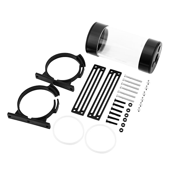 60MM Akryl Computer Vandkøling Tank Cylinder Reservoir G1/4 (Sort)