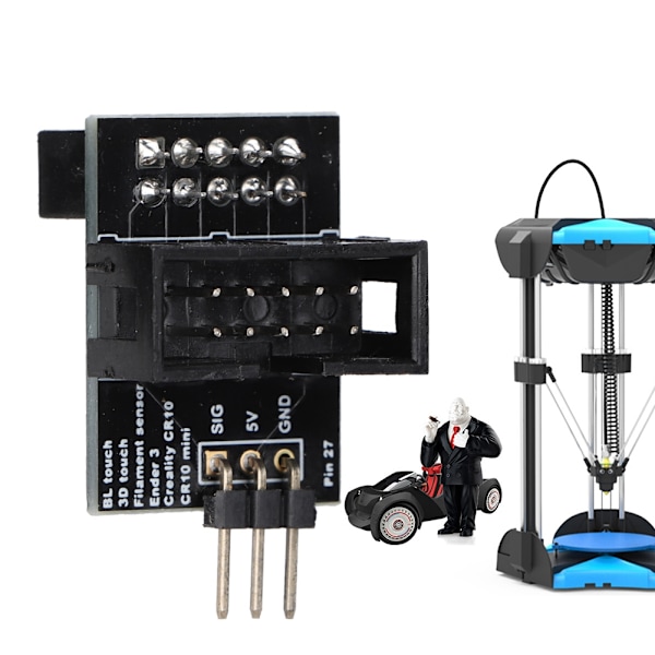 CR-10 / för Ender 3 Pin 27 Adapterkort för BLTouch Filament Sensor Svart 3D-skrivartillbehör