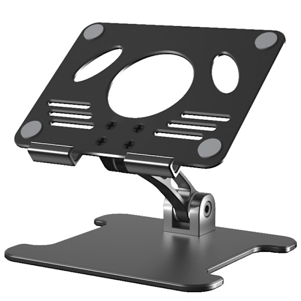 Liftable Laptop Stand 360 graders justering Universal Aluminiumlegering Foldbar Laptop Stand Computer Stand til mobiltelefon Sort
