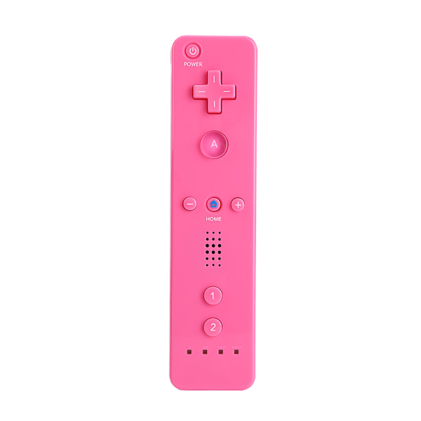 Wireless Game Handle Left+Right Remote Controller With Silicone Case For Nintendo Wii Pink