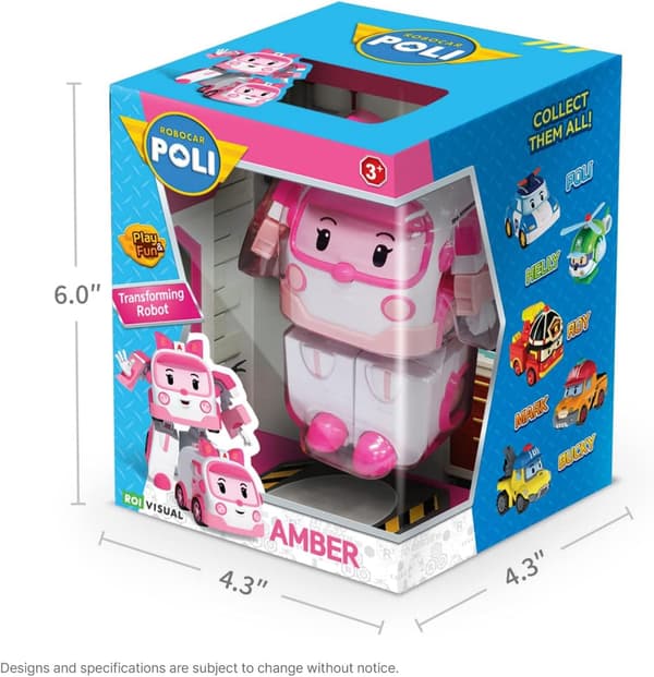 Förvandlande robot, 4\" Transformabel actionfigurfordon Presentguide för barn, Räddningsfordon lekset, Semester Födelsedag Räddningsbil leksaker