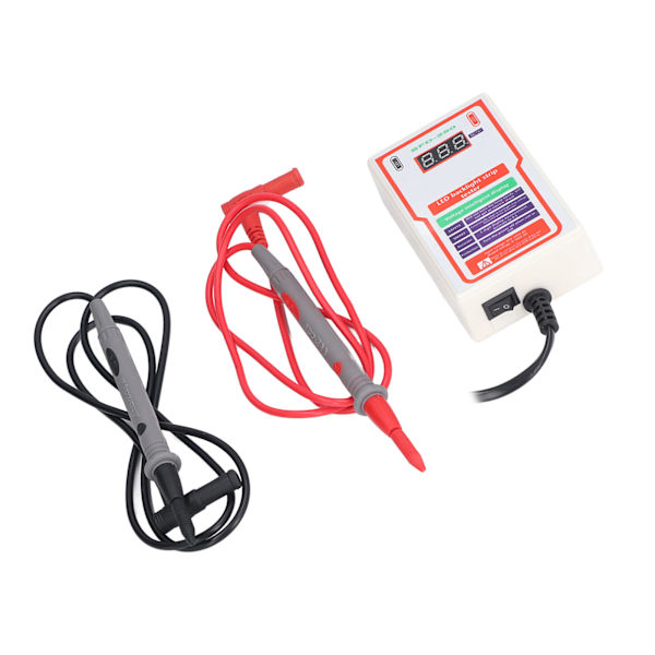 LED-TV-bakgrundsbelysningstestare 0 till 300V-intervall Professionell LED-lamptestare med LCD-display 85‑265V EU-kontakt