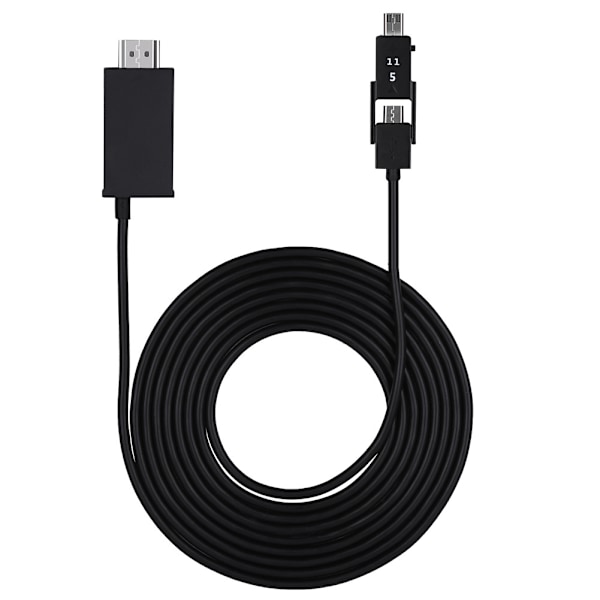 USB till HDMI 1080P Kabeladapter Ljud Video Konverter för Samsung/ MI/ SONY (Svart)