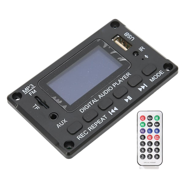 Bluetooth-dekoodauskortti LCD-näytöllä, monitoiminen auton MP3-dekoodauskortti autoon