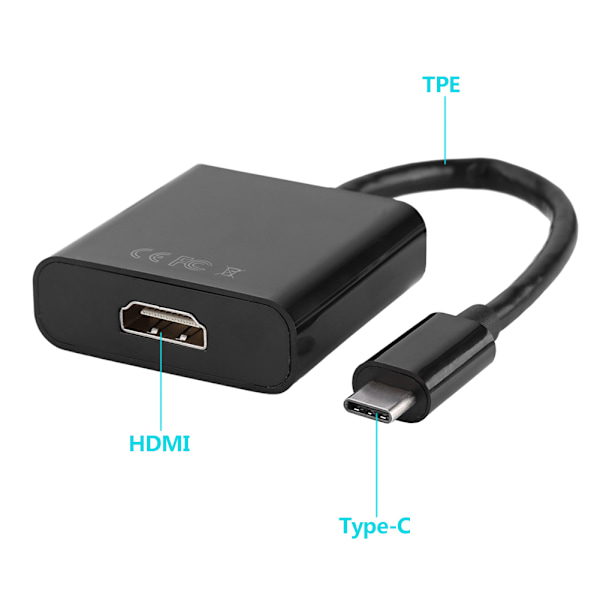 USB3.1 Typ C Hane till HDMI Hona Adapter för MacBook 2015 Chromebook Pixel 2015