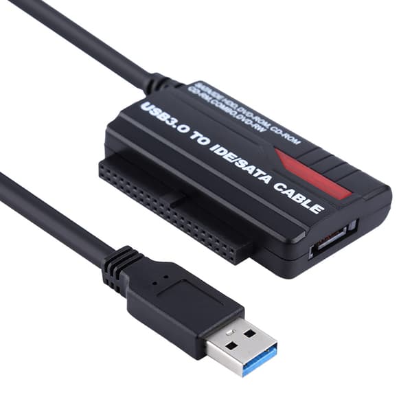 USB 3.0 till SAta IDE 2.5\"/3.5\" hårddiskadapterkonverteringskabel