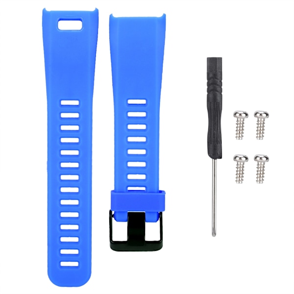 Ersättning Silikon Sport Armband handledsrem Armband för Garmin Vivosmart HR (Mörkblå)