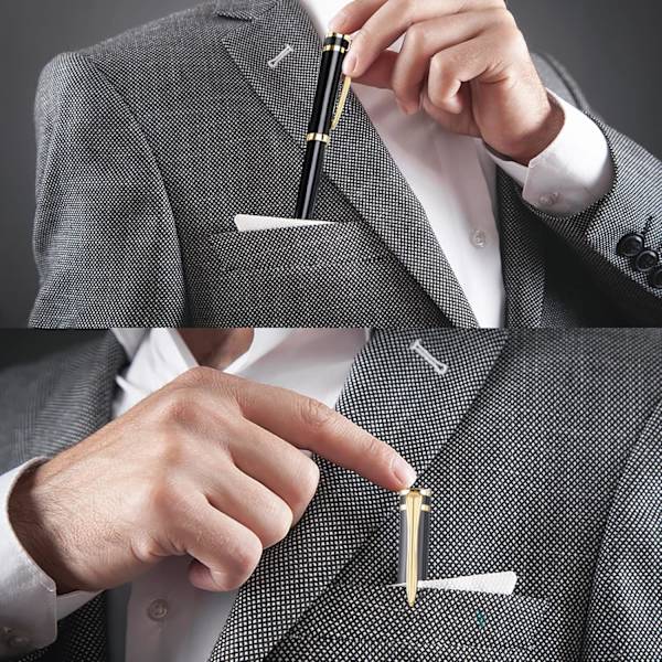 Kulampenna med presentask, lyxig skrivp penna med 2 extra svarta bläckpatroner Executive Pens Linjebredd 0,5 mm Business Pen Fancy Pen set