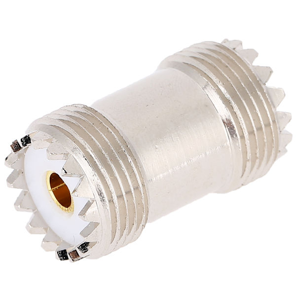 2 stk. UHF hun-stik til UHF hun-stik RF koaksialadapter kabelkonnektor