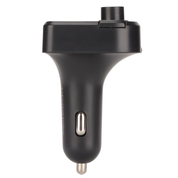 Multifunksjonell LED-billader Bluetooth 5.0 FM-sender håndfri samtale MP3-spiller Dual USB hurtiglading