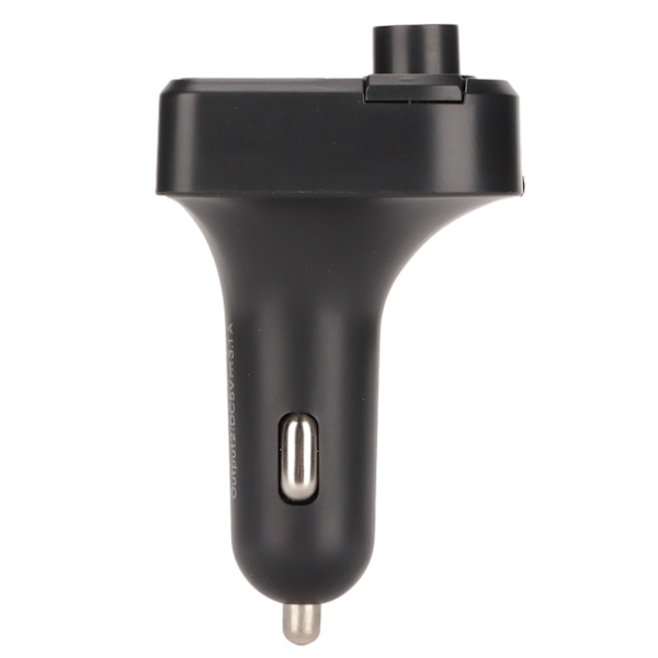 Multifunktionel LED-biloplader Bluetooth 5.0 FM-sender håndfri opkald MP3-afspiller dobbelt USB-hurtigopladning