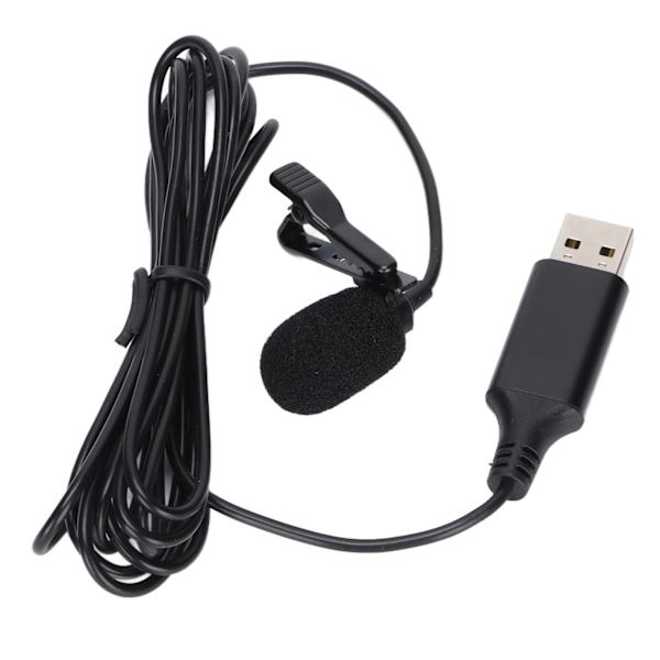 Bærbar reversmikrofon med klips på, mini reversmikrofon med USB-interface til mobiltelefoner og kameraer