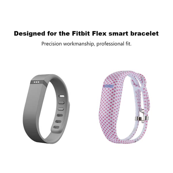 Smart Armbånd Wristband til Fitbit Flex Rem Tilbehør Justerbar Rød Punkt