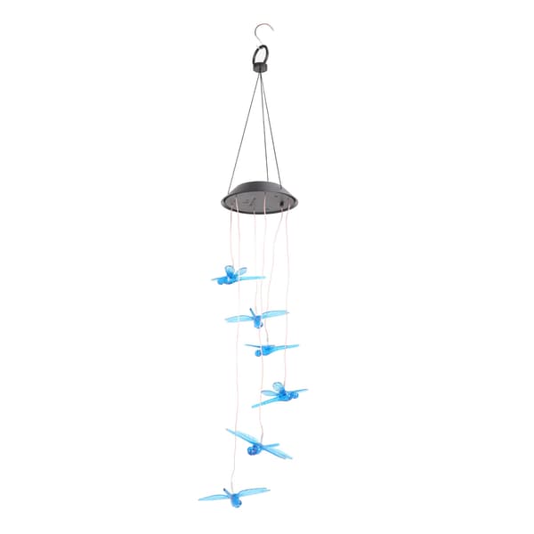Solcelledragefly Wind Chimes Lys IP45 Vandtæt 6LEDs 100lm Solcelledragefly Wind Chimes med Krog