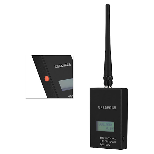 Frekvensteller CTCSS/DCS Dekoder for 2-veis radio