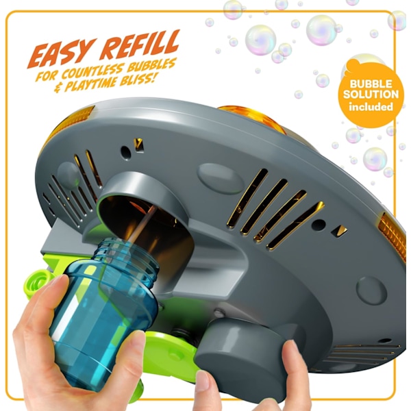 Robot Bubbelmaskin för Barn - Snurrar, Rör Sig, Musik, Ljus - Bubbelblåsare, Maskin för Pojkar & Flickor - Coola Utomhusleksaker - Födelsedag purple