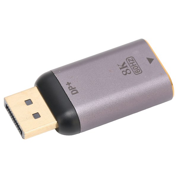 HD Multimedia Interface-adapter 8K vid 60Hz HD-video HD Multimedia Interface-omvandlare för arbete HD Multimedia Interface-hona till DP-hane 8K-adapter
