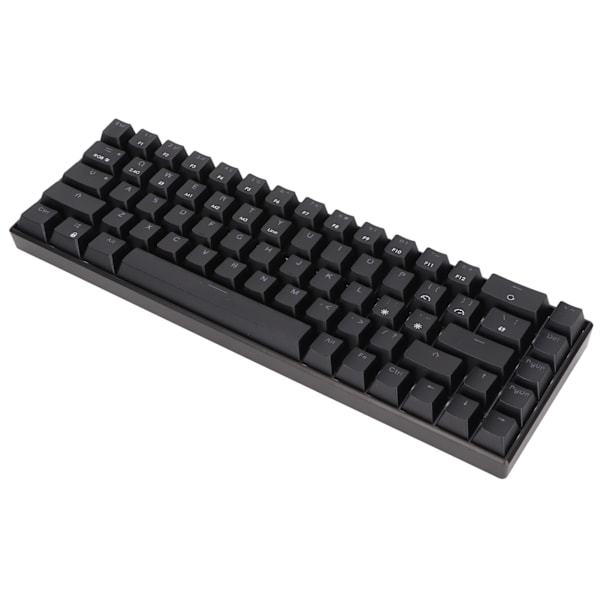 Trådlöst 2,4 G mekaniskt tangentbord svart 68 tangenter RGB dynamisk bakgrundsbelysning trådlöst spel tangentbord för Windows svart switch