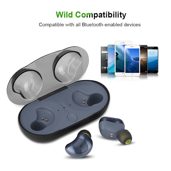 TWS Langattomat Bluetooth-kaksoiskuulokkeet Stereo-kuulokkeet Korvanappikuulokkeet HIFI Hikinpitävät