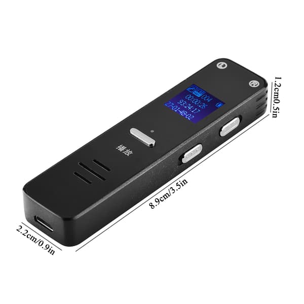 Multifunksjonell stemmeopptaker intelligent LCD lydinnspillingspenn HD-spiller
