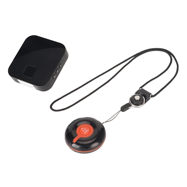 Smart Call System 1 Sender 1 Modtager Trådløs Plejeperson Pager SOS Kaldeknap med LED Lys Påmindelse 100‑240V EU Stik