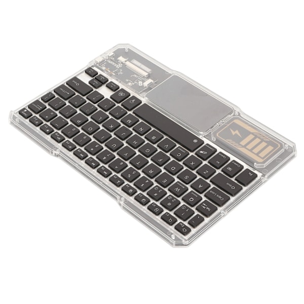 Bluetooth-tastatur Multifunksjon Ultra Slim Gjenladbar Bakgrunnsbelysning RGB-nettbrett-tastatur for IOS for Android