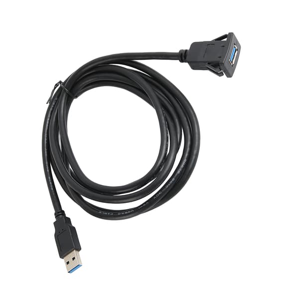 Bil Flush Mount Kabel USB 3.0 Hann til Hunn 5Gbps Bil Dashbord Monteringsforlengelse Kabel USB Panel Vanntett Kabel