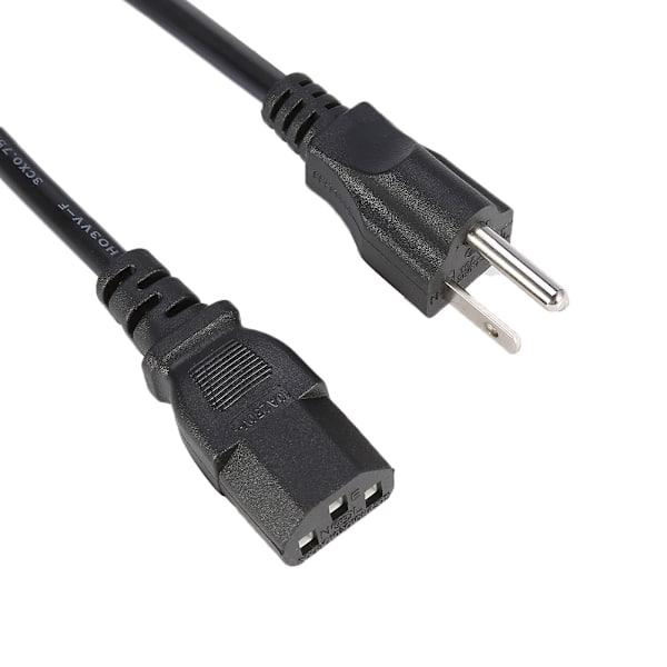 10A 5ft 3-pinners AC-adapter strømledning for PC-datamaskin