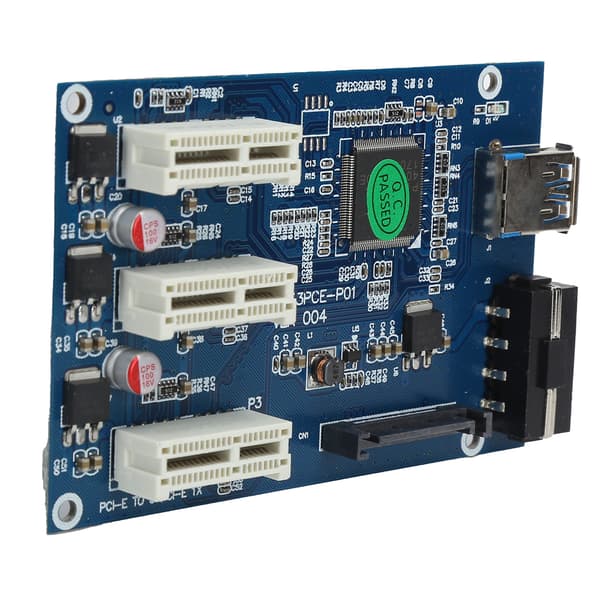 PCIE-laajennussarja Express-sovitinkorttikytkin Riser-kortti 1X - 3X USB-kaapelilla