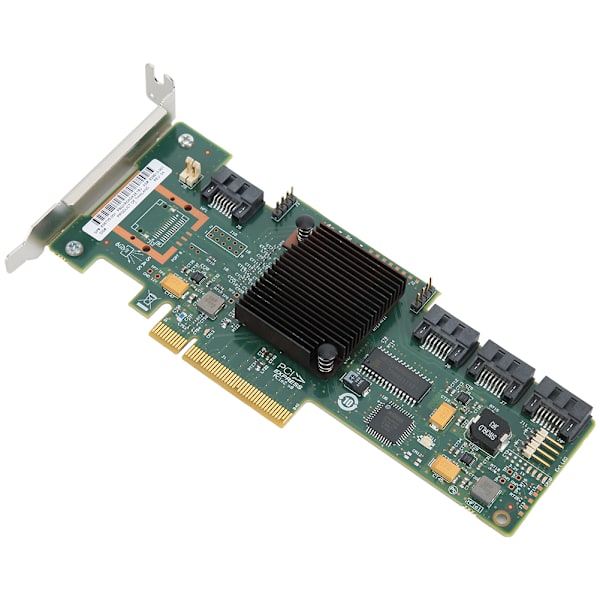 Dual Mode SATA til SAS 4-Port Disk Short Bezel Array Card LSi 9212-4i 6GB til Windows 10 / 8 / 7IT Mode