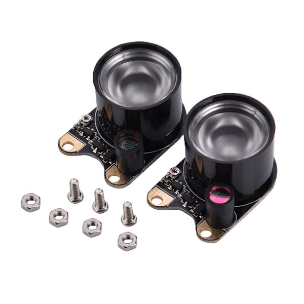 2 stk/pakke 3W IR infrarøde LED-lys for nattsyn Raspberry Pi-kamera