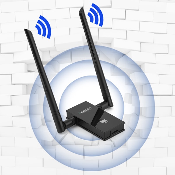 EDUP 1200Mbps 2.4G+5.8G kaksoiskaistainen nopea USB3.0 WIFI-sovitin kaksoisantennilla