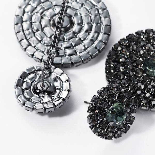Valentine's Day gave bling rhinestone dusk øredobber dråpe øreringer krystall rhinestones dusk kjede dinglende øreringer kjede dusk dråpe øreringer gull