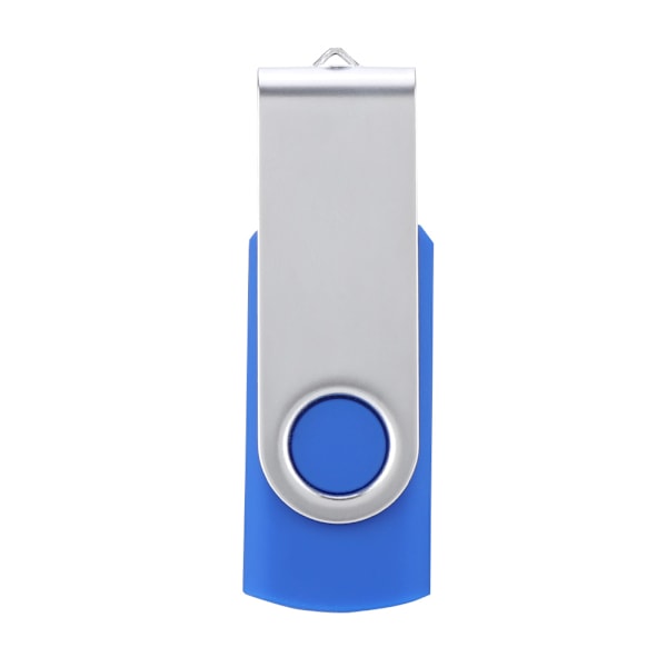 Blå metallrotation höghastighets bärbar USB-minne U-disk minnespinne (64G)