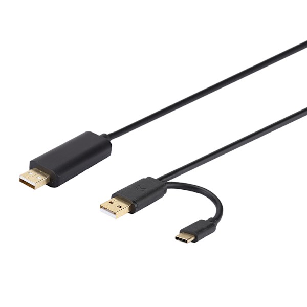 Hög hastighet USB-kopieringslinje hane till hane dataöverföringskabel fri enhet