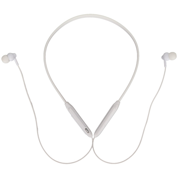 Neckband Bluetooth-hörlurar IPX7 Vattentät Brusreducering Djup Bas Lätt Trådlösa Sport-hörlurar Vit