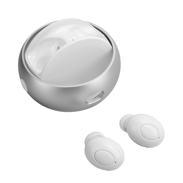 Bluetooth 5.0 -kuulokkeet Mini In‑Ear -urheilukuulokkeet Vedenpitävät 3D-stereot Langattomat kuulokkeet Valkoinen
