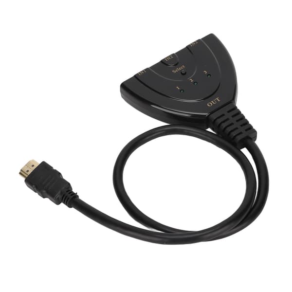 3x1 Switch Splitter Hög Upplösning HD 4K 1080P HD Multimedia Interface Switcher för PS3 Kabelbox