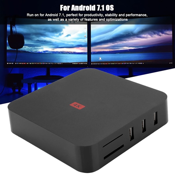 Til MXQ PRO 4K RK3229 1+8G WiFi BT STB TV Box HD Smart Media til Android 7.1