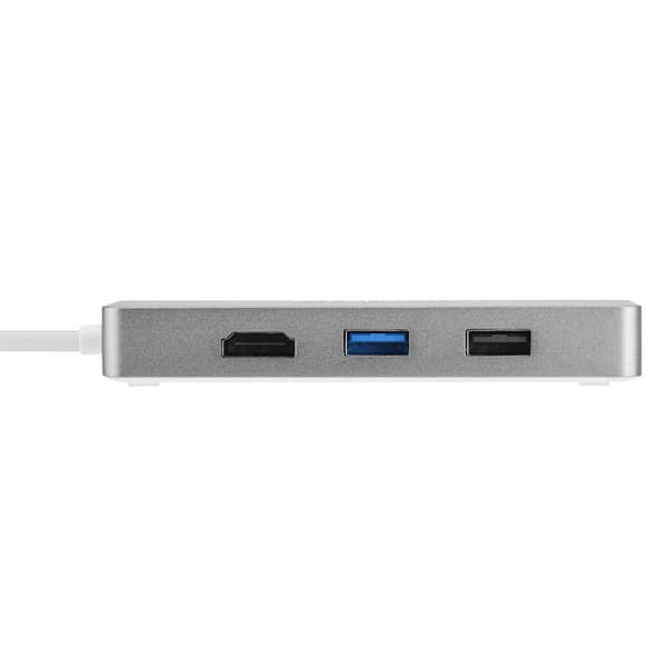Gun-Grey Cabledeconn 7 i 1 Type-C Multi-interface Hub til HDMI / USB 3.0 / RJ45 / SD / TF / PD
