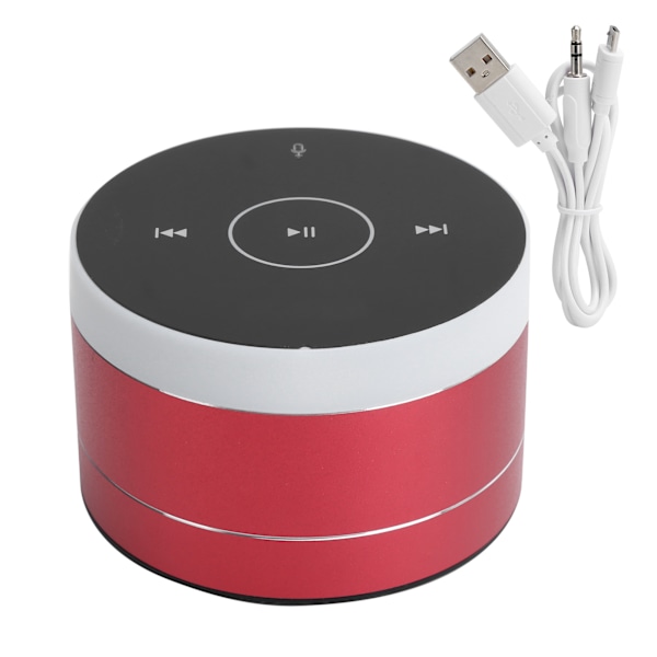 Portable Bluetooth Speaker Mini Wireless Music Speaker Support for Memory Card/AUXRed