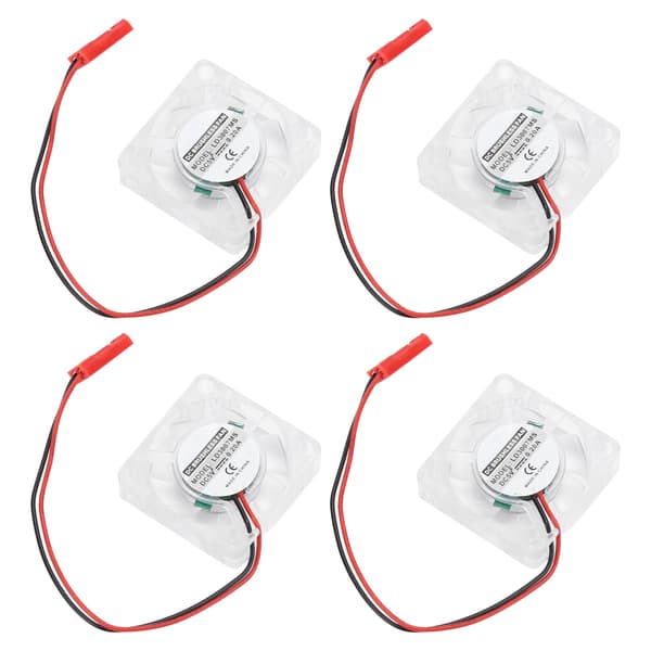 4 sett kjølevifte for Raspberry Pi 4B LED blått lys kjøler radiator datamaskin tilbehør deler separat vifte