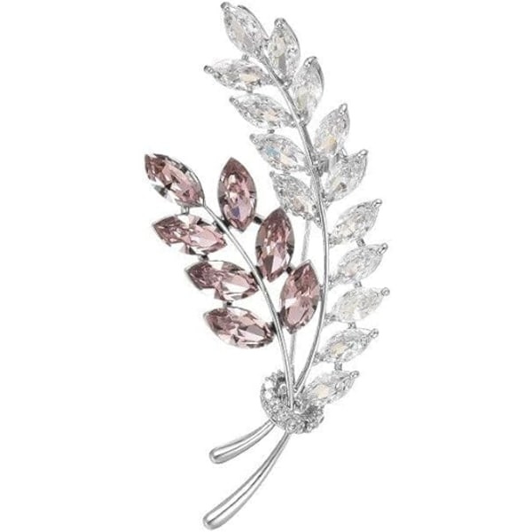 Blomsterdyr Rhinestone Broscher Pin til Kvinder Piger Rhinestone Reversnål Bryllup Tilbehør Brosche Pin Smykker Gave til Kone Mor ear of wheat