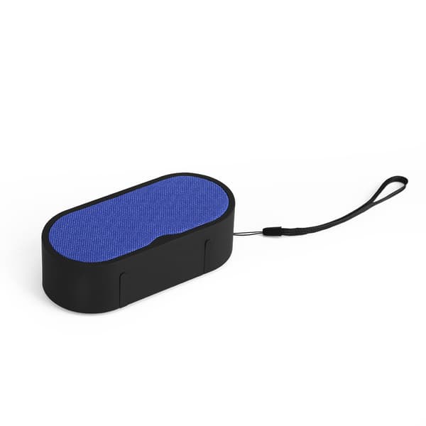 Mini bærbar Bluetooth-høyttaler Stereo Subwoofer Music Player Canvas Mesh Surface Blå