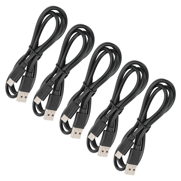 5 stk. opladningskabel USB C datakabel opladerkabel til Switch Lite controller tilbehør