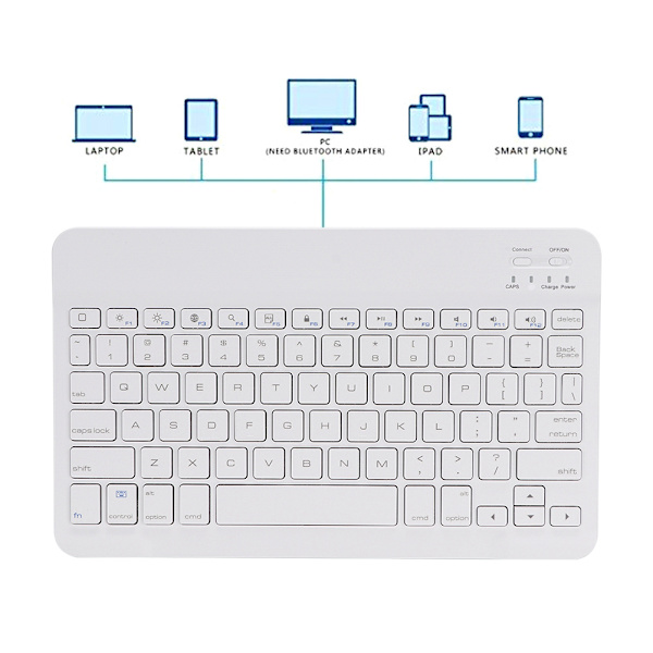 Bluetooth-tangentbordsfodral med intelligent sömnfunktion för iPad Pro 11 tum (rosa)
